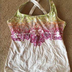 Athleta tankini top size Large